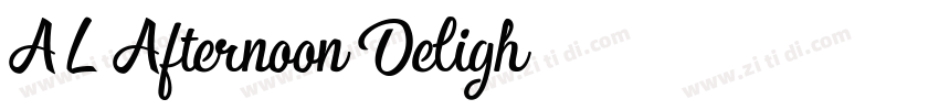 AL Afternoon Deligh字体转换